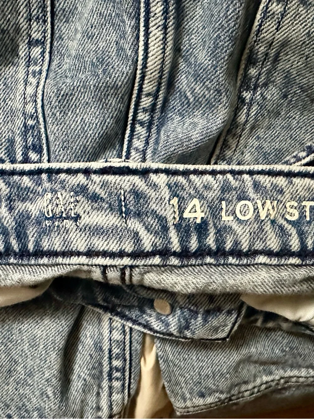 Wide Leg Stonewash Cargo Jeans -  Girls’
